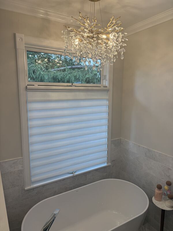 A primary bath finished to the same standard as the rest of the house.
