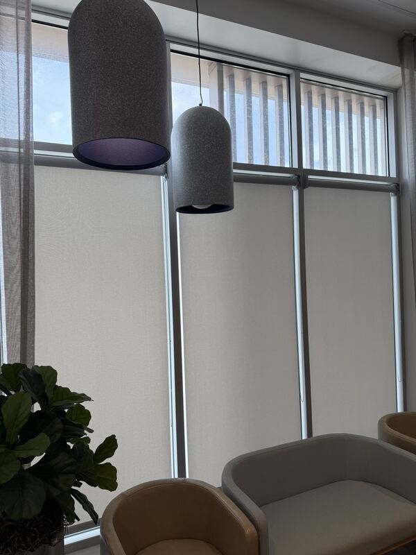 Screen shades installed at a DuPage medical office