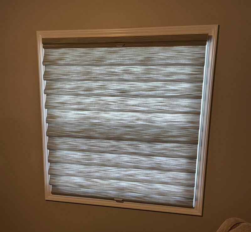 A single specialty window treated on its own terms.